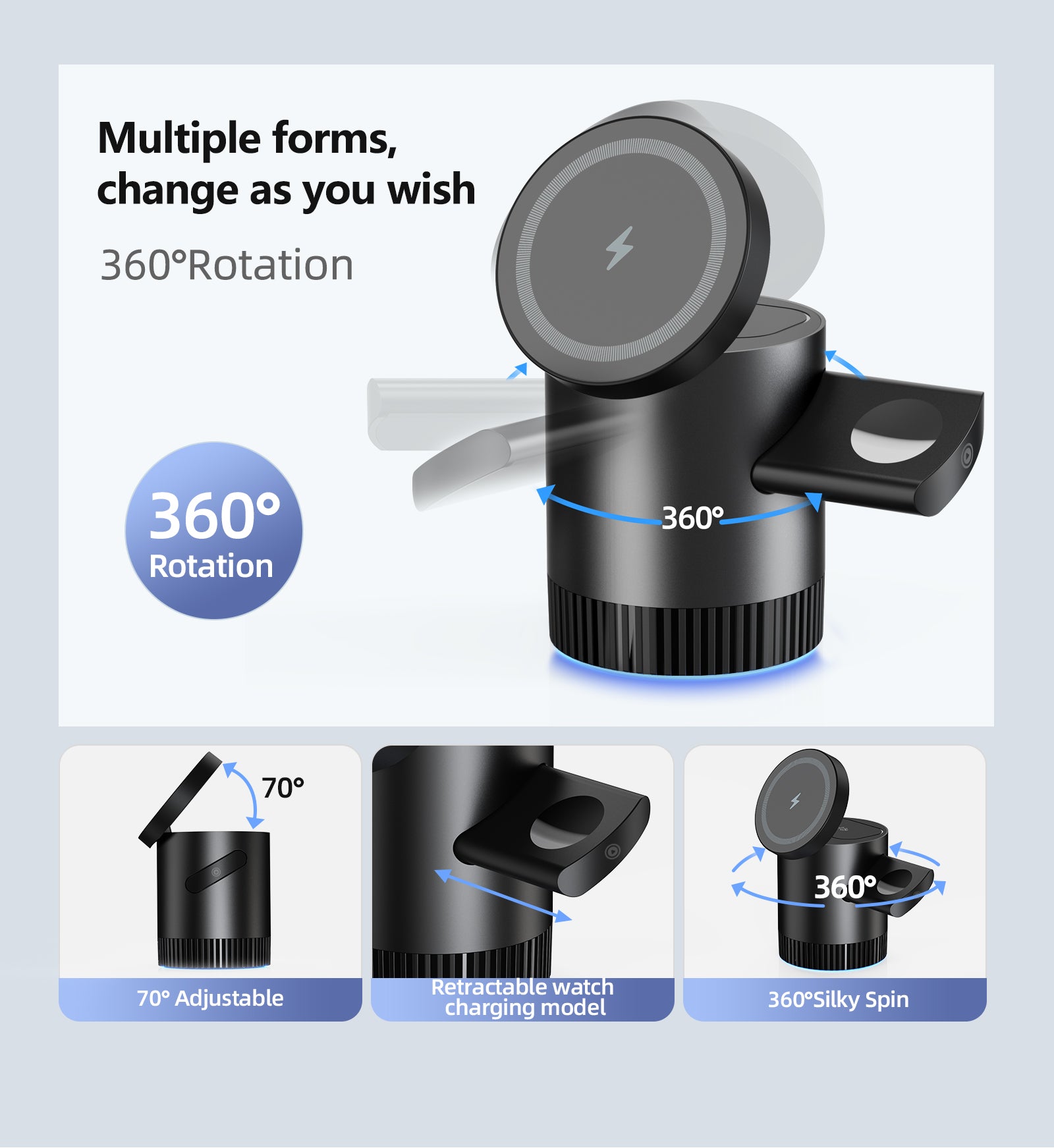 3-in-1 Magnetic Charging Station – Clean & Cable-Free