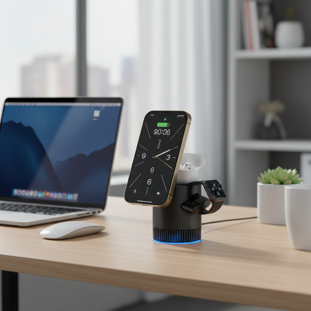 3-in-1 Magnetic Charging Station – Clean & Cable-Free