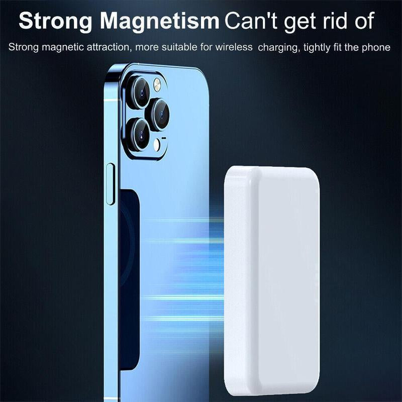 5000Mah Magnetic Power Bank, Wireless Portable Charger, Fast Charging Magsafe Battery Pack for Iphone 17/16/15/14/13/12/Plus/Pro Max, Compact Device