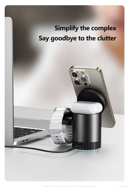 3-in-1 Magnetic Charging Station – Clean & Cable-Free